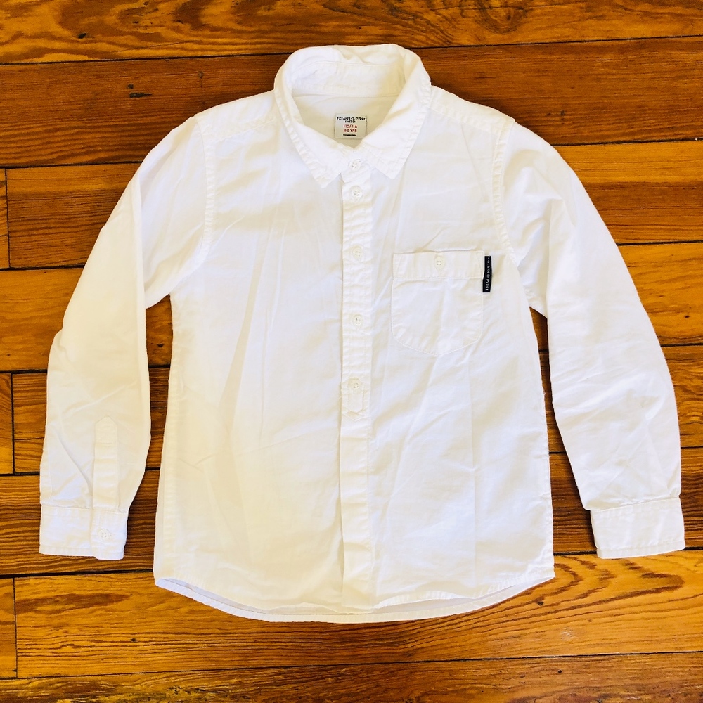 Polarn O. Pyret Classic White Button Down Shirt